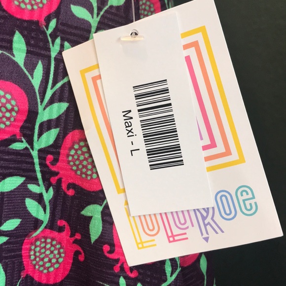 Lularoe Maxi Dress L perfect for spring - Picture 3 of 3